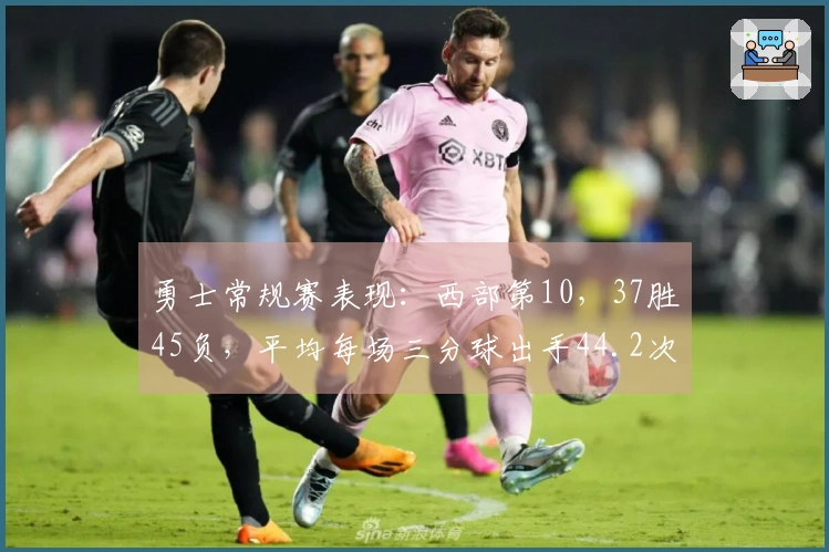 勇士常规赛表现：西部第10，37胜45负，平均每场三分球出手44.2次居联盟之首